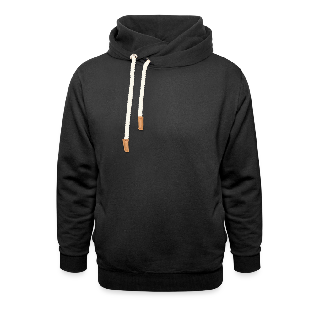 Shawl Collar Hoodie - black