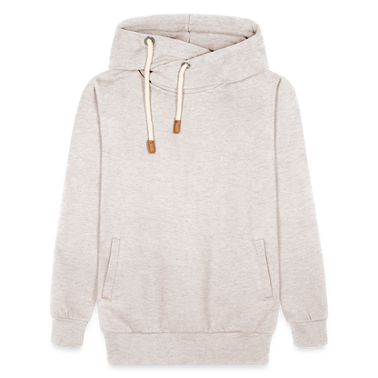 Shawl Collar Hoodie - heather oatmeal