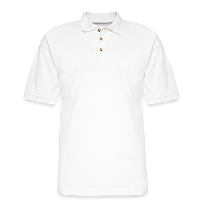 Men's Pique Polo Shirt - white