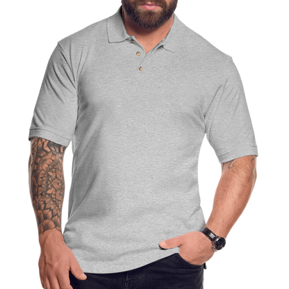 Men's Pique Polo Shirt - heather gray