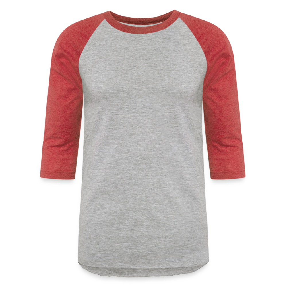 Baseball T-Shirt - heather gray/red