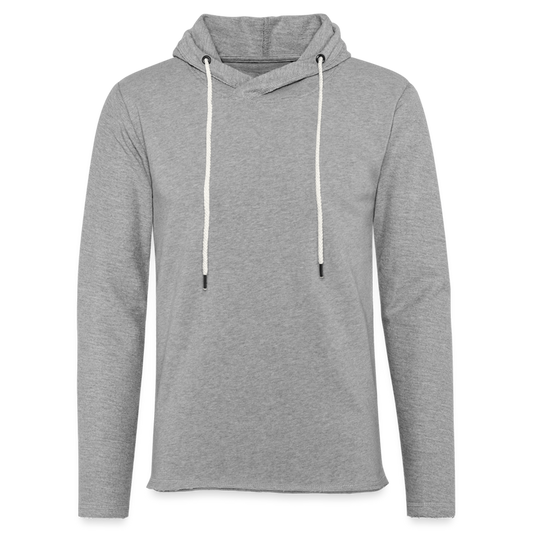 Unisex Lightweight Terry Hoodie - heather gray