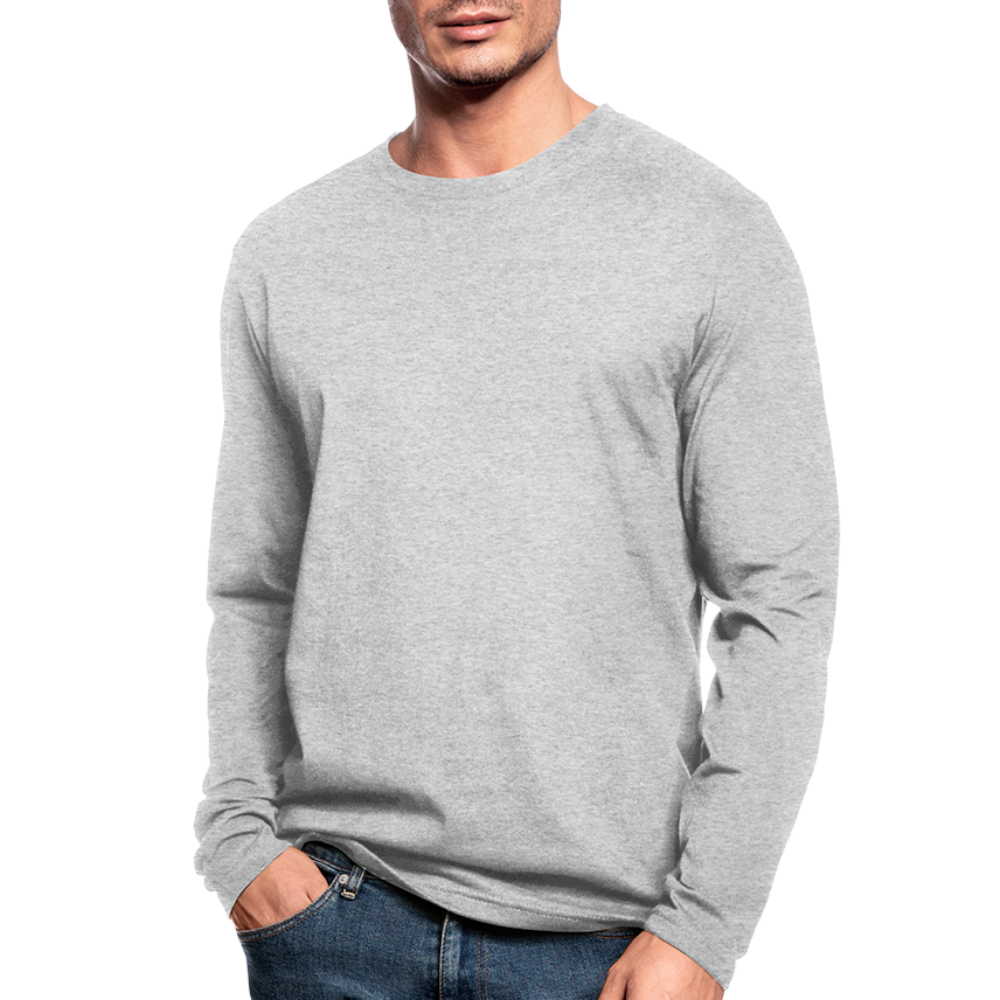 Men's Long Sleeve T-Shirt by Next Level - heather gray