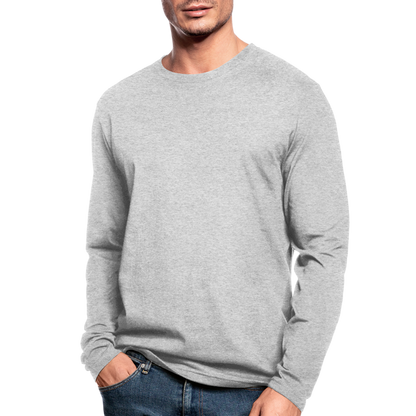 Men's Long Sleeve T-Shirt by Next Level - heather gray