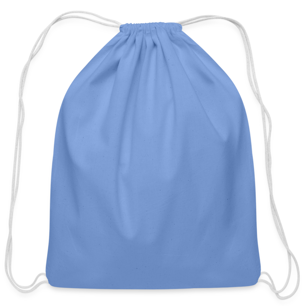 Cotton Drawstring Bag - carolina blue