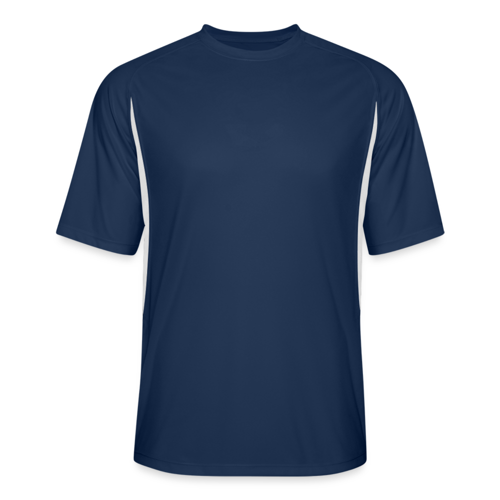 Men’s Cooling Performance Color Blocked Jersey - navy/white