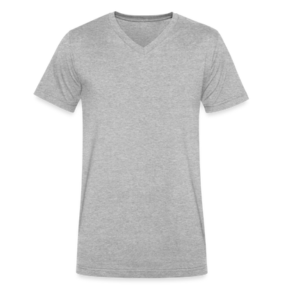 Men's V-Neck T-Shirt - heather gray