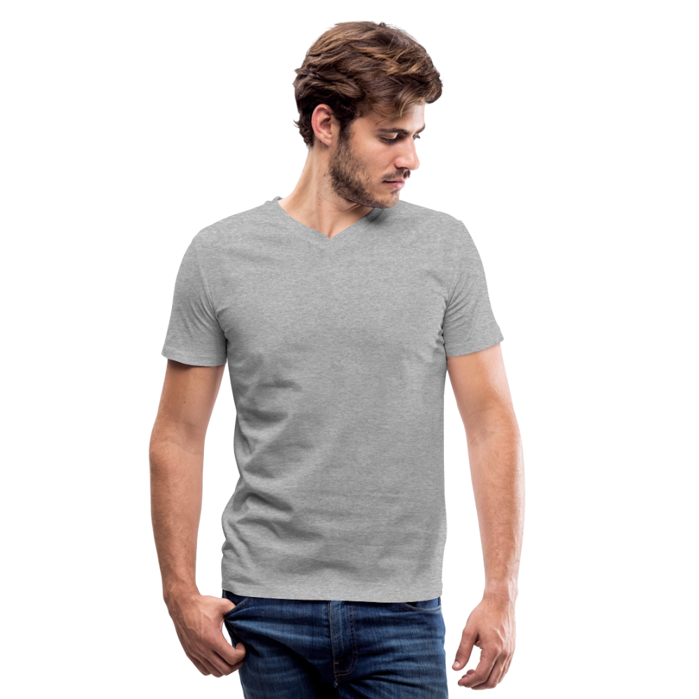 Men's V-Neck T-Shirt - heather gray