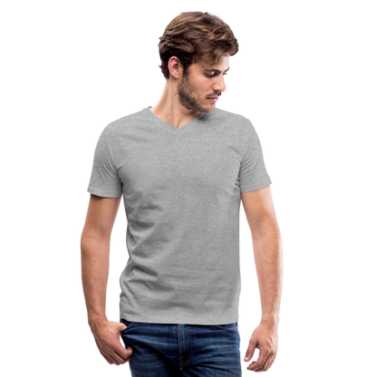 Men's V-Neck T-Shirt - heather gray