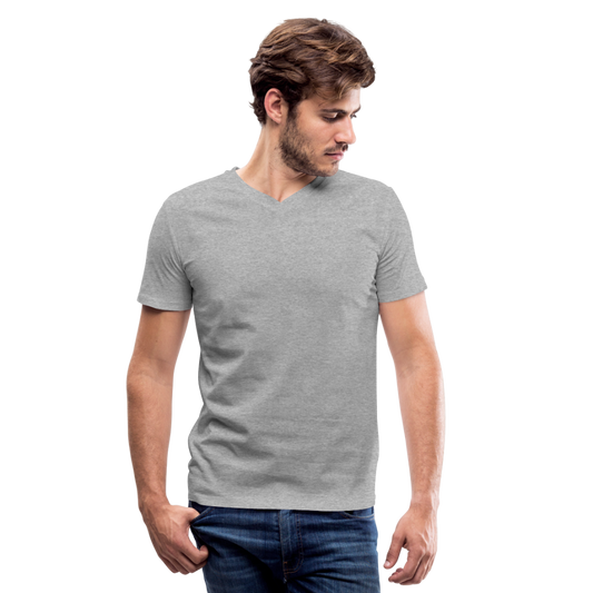 Men's V-Neck T-Shirt - heather gray