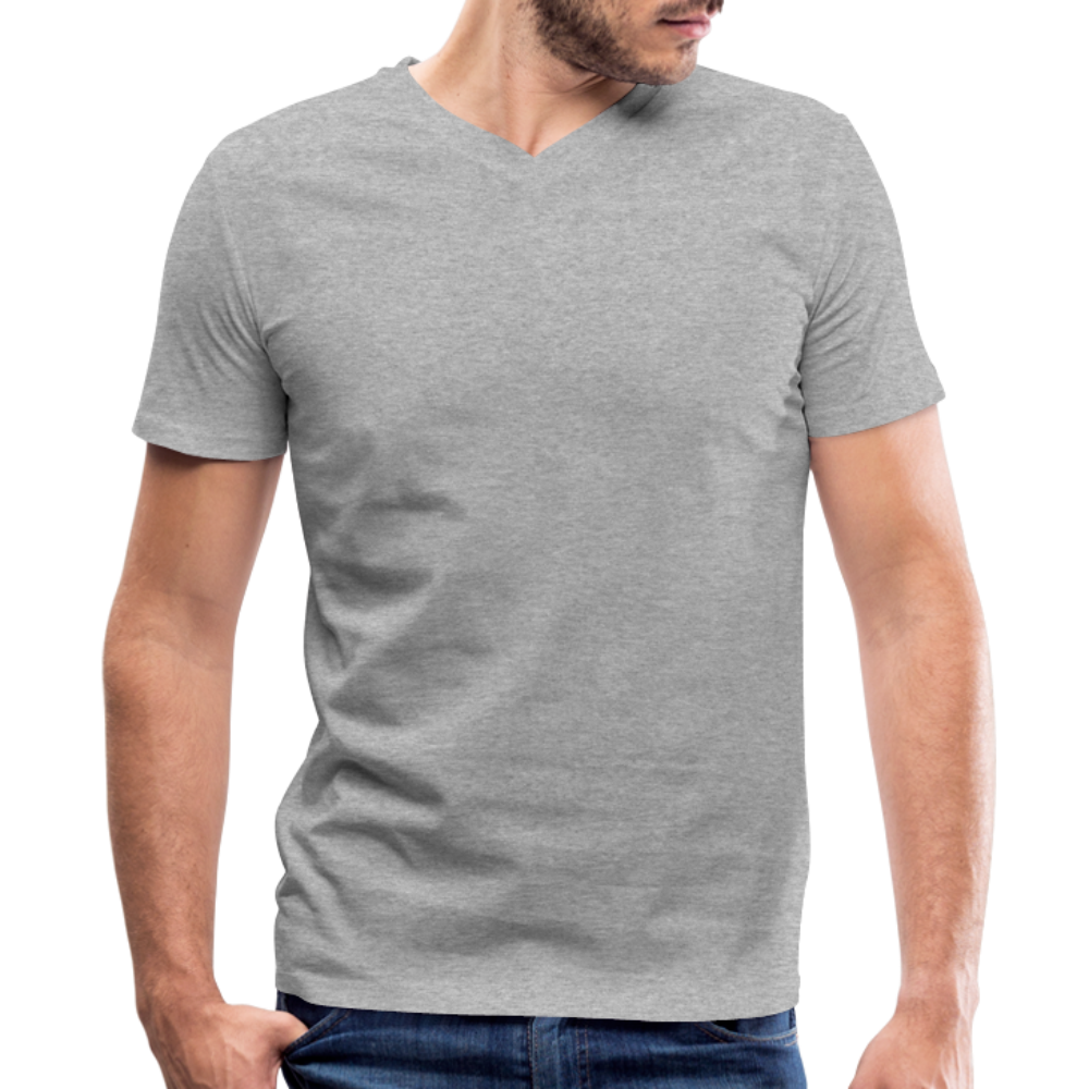 Men's V-Neck T-Shirt - heather gray