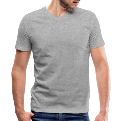 Men's V-Neck T-Shirt - heather gray