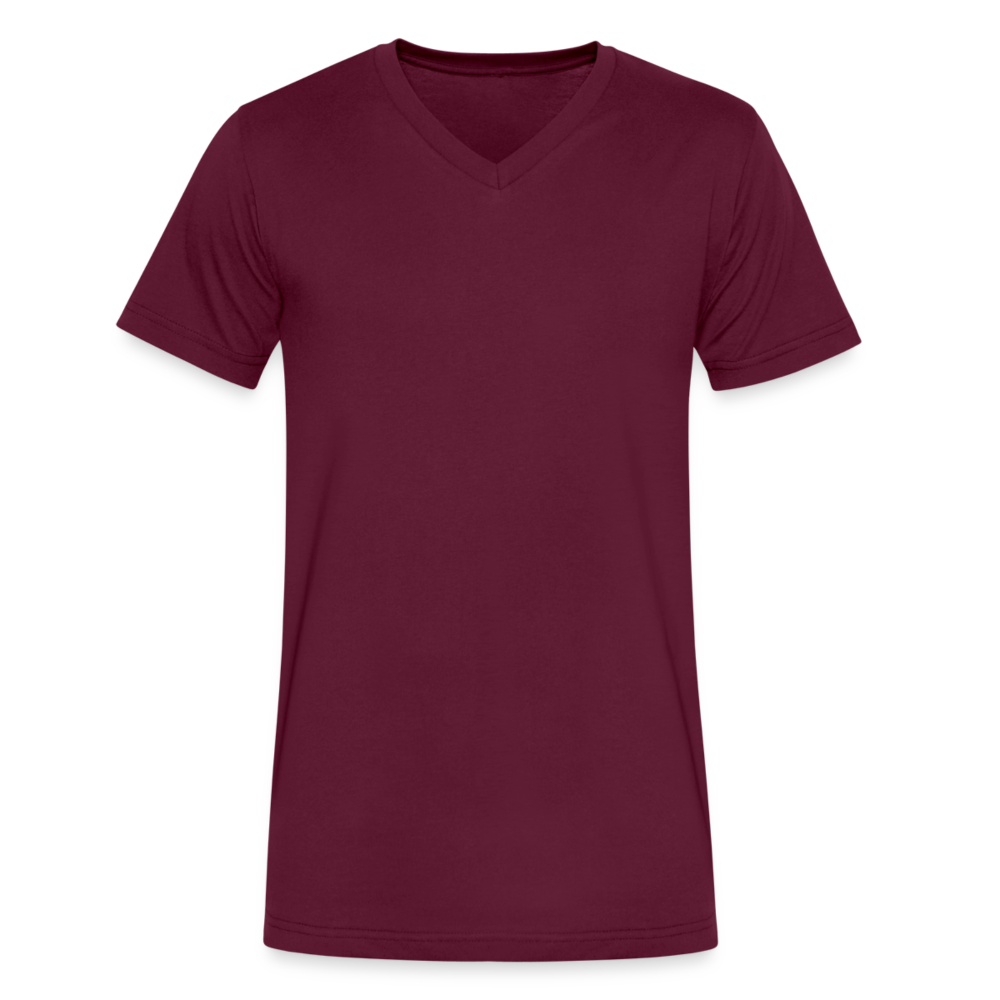 Men's V-Neck T-Shirt - maroon