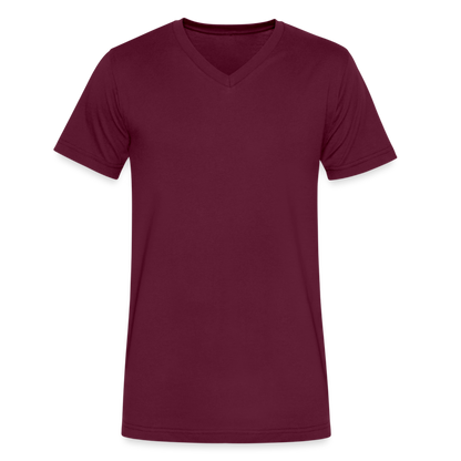 Men's V-Neck T-Shirt - maroon