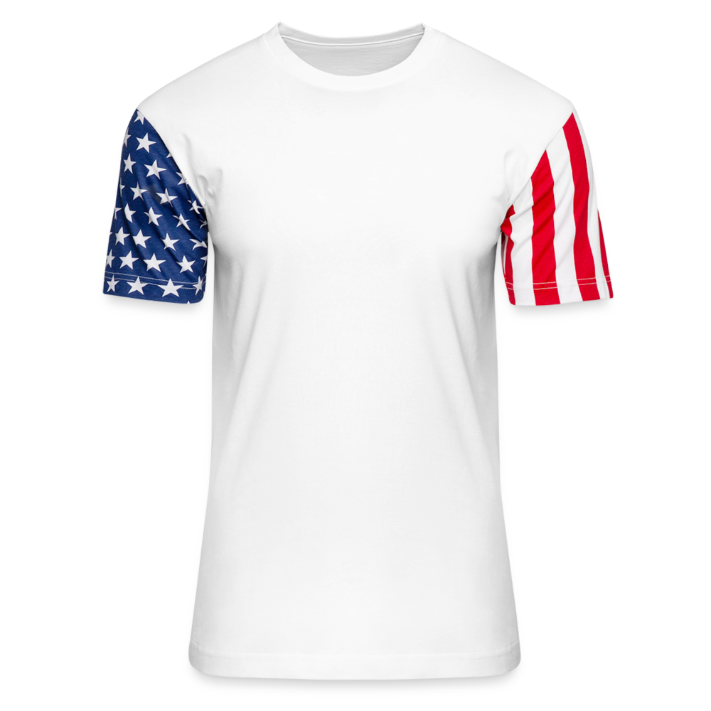 Adult Stars & Stripes T-Shirt | LAT Code Five™ 3976 - white