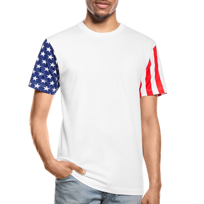 Adult Stars & Stripes T-Shirt | LAT Code Five™ 3976 - white