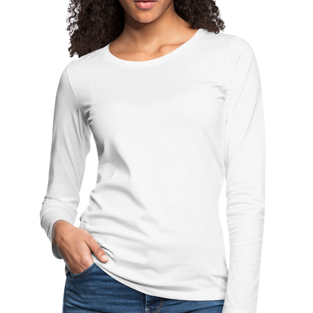 Women's Premium Long Sleeve T-Shirt - white