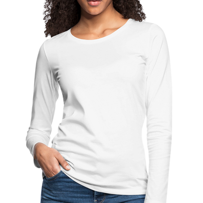 Women's Premium Long Sleeve T-Shirt - white