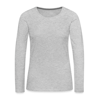 Women's Premium Long Sleeve T-Shirt - heather gray