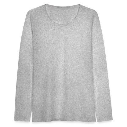 Women's Premium Long Sleeve T-Shirt - heather gray