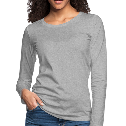 Women's Premium Long Sleeve T-Shirt - heather gray