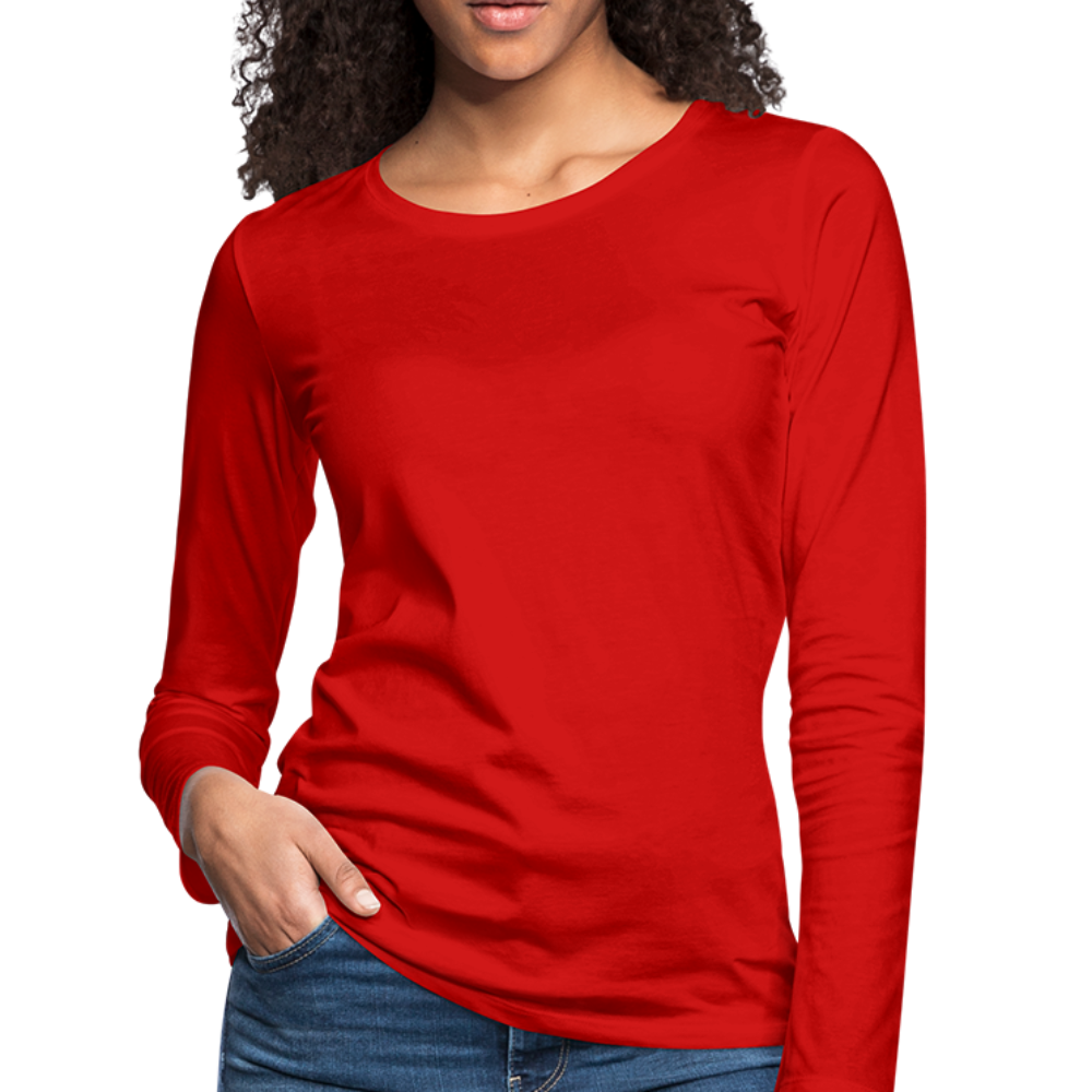 Women's Premium Long Sleeve T-Shirt - red