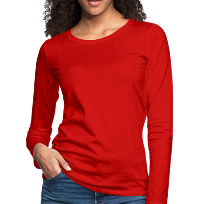 Women's Premium Long Sleeve T-Shirt - red