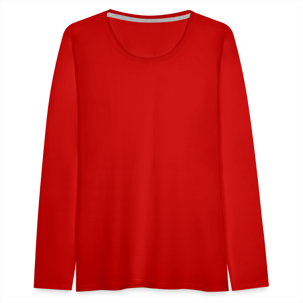 Women's Premium Long Sleeve T-Shirt - red