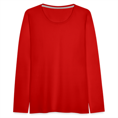 Women's Premium Long Sleeve T-Shirt - red