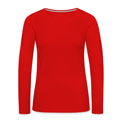 Women's Premium Long Sleeve T-Shirt - red