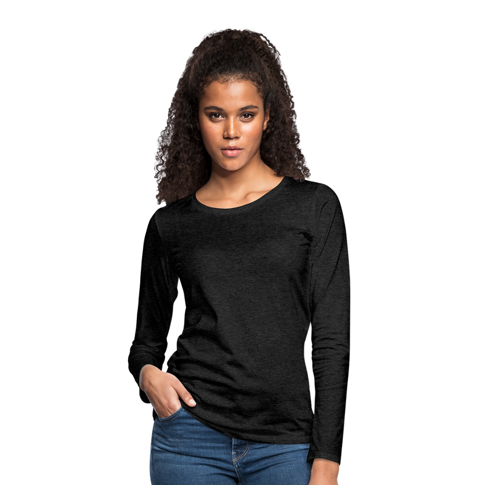 Women's Premium Long Sleeve T-Shirt - charcoal grey