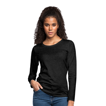 Women's Premium Long Sleeve T-Shirt - charcoal grey