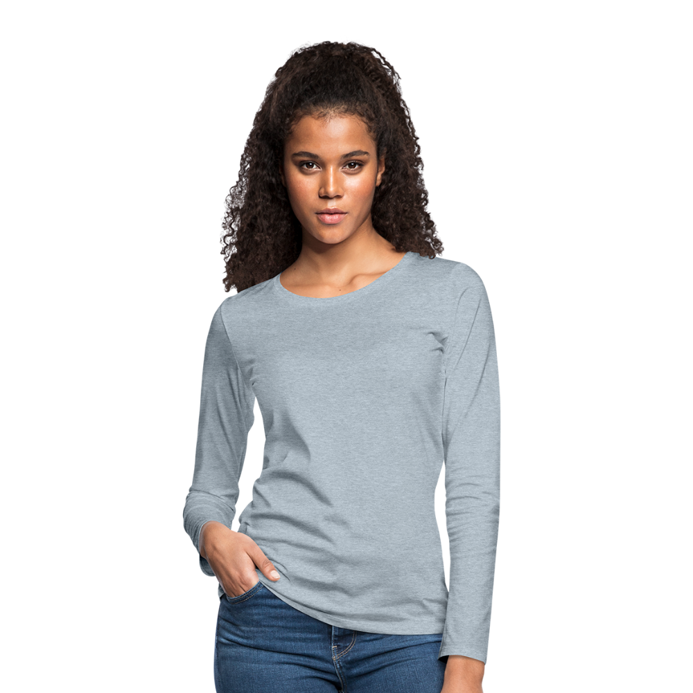 Women's Premium Long Sleeve T-Shirt - heather ice blue