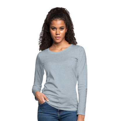 Women's Premium Long Sleeve T-Shirt - heather ice blue