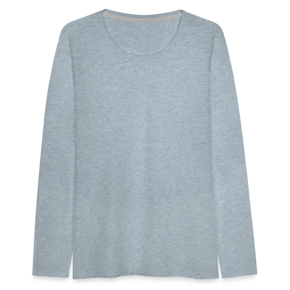 Women's Premium Long Sleeve T-Shirt - heather ice blue