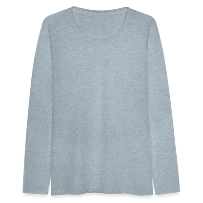 Women's Premium Long Sleeve T-Shirt - heather ice blue