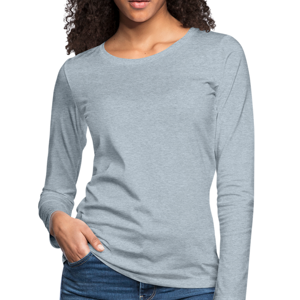 Women's Premium Long Sleeve T-Shirt - heather ice blue