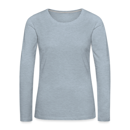 Women's Premium Long Sleeve T-Shirt - heather ice blue