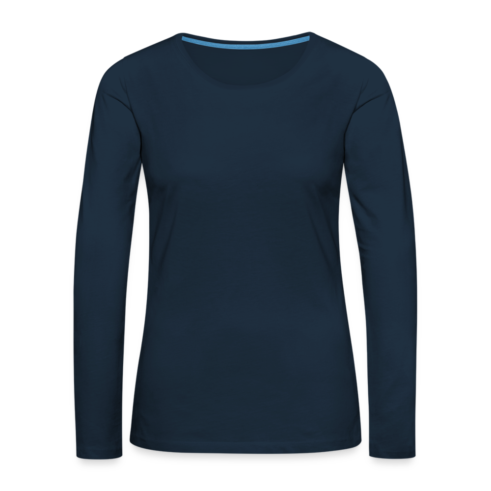 Women's Premium Long Sleeve T-Shirt - deep navy