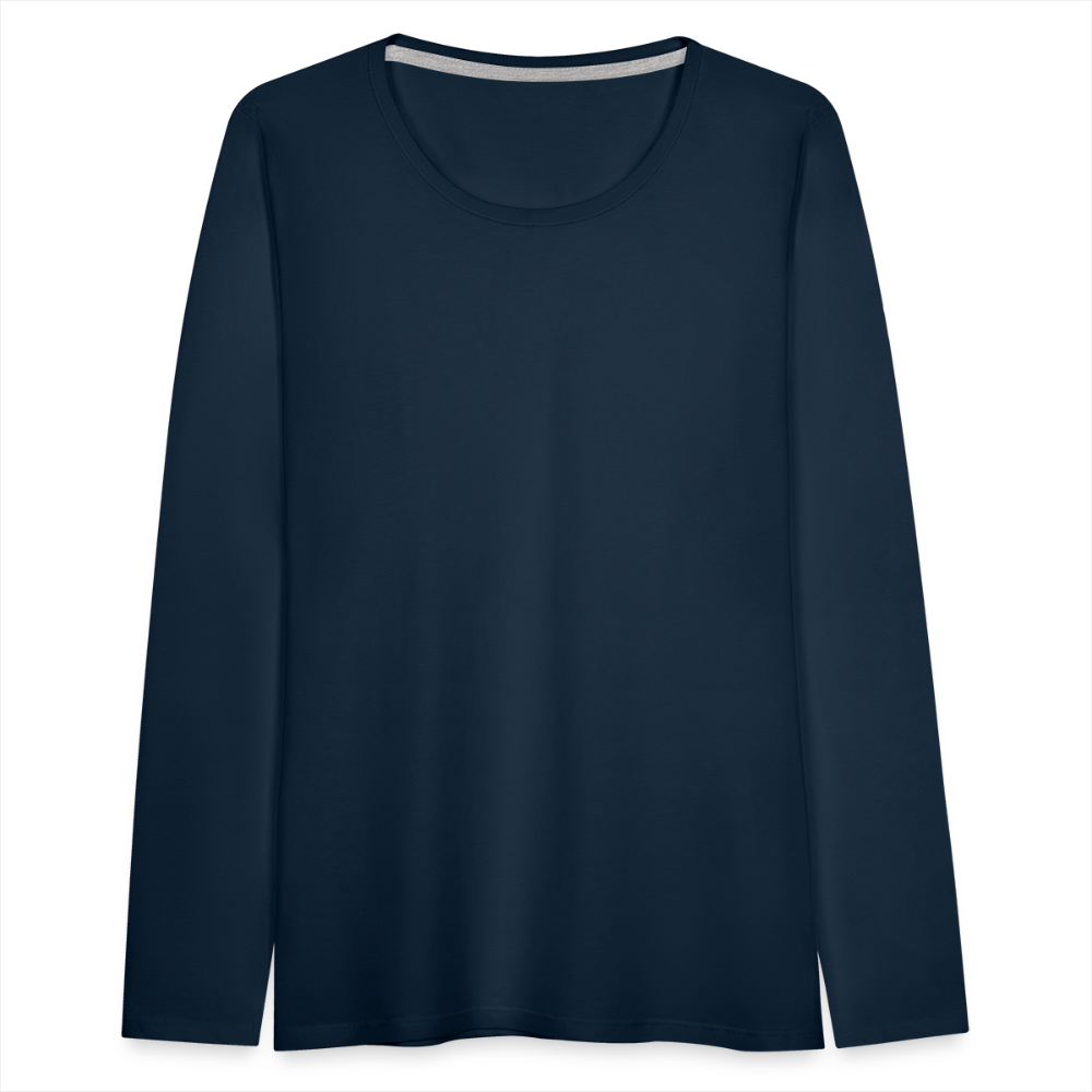 Women's Premium Long Sleeve T-Shirt - deep navy