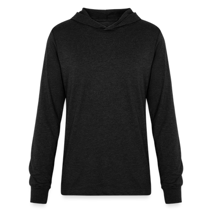 Unisex Long Sleeve Hoodie Shirt - heather black