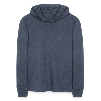 Unisex Long Sleeve Hoodie Shirt - heather navy