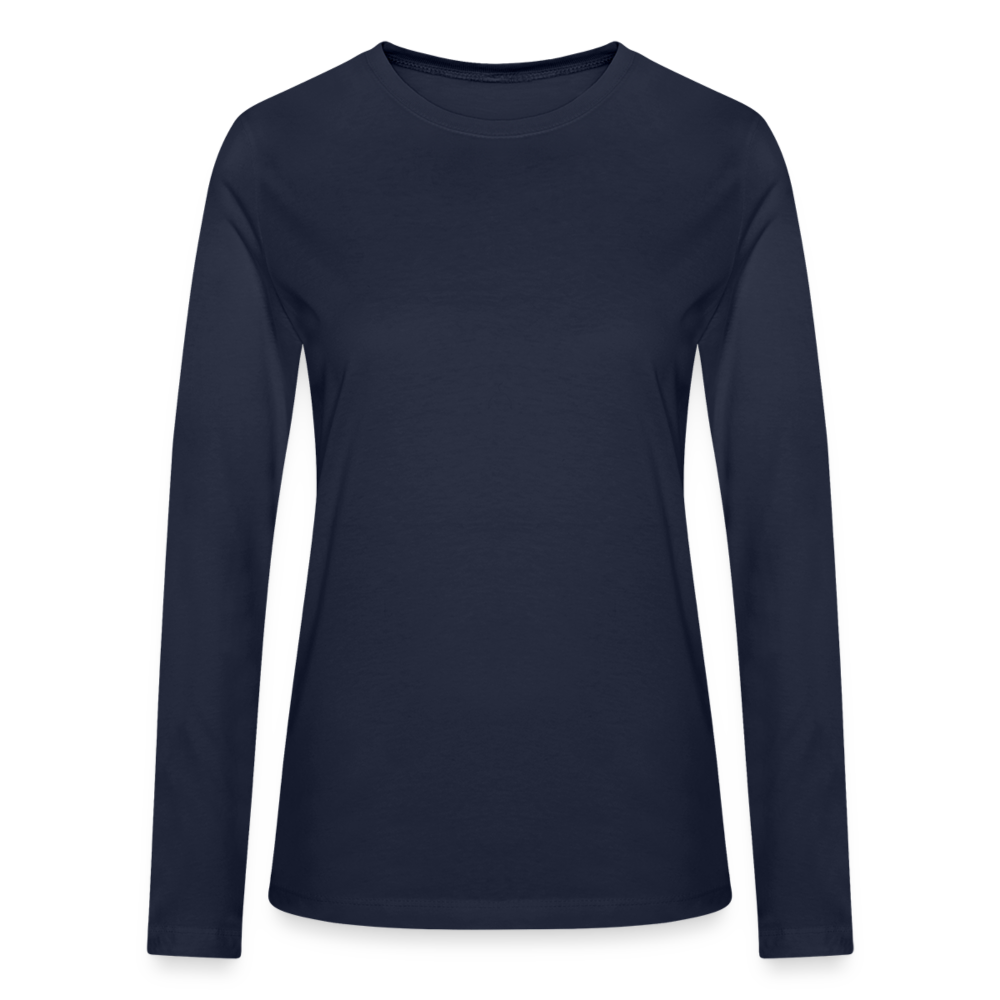 Bella + Canvas Women's Long Sleeve T-Shirt - navy