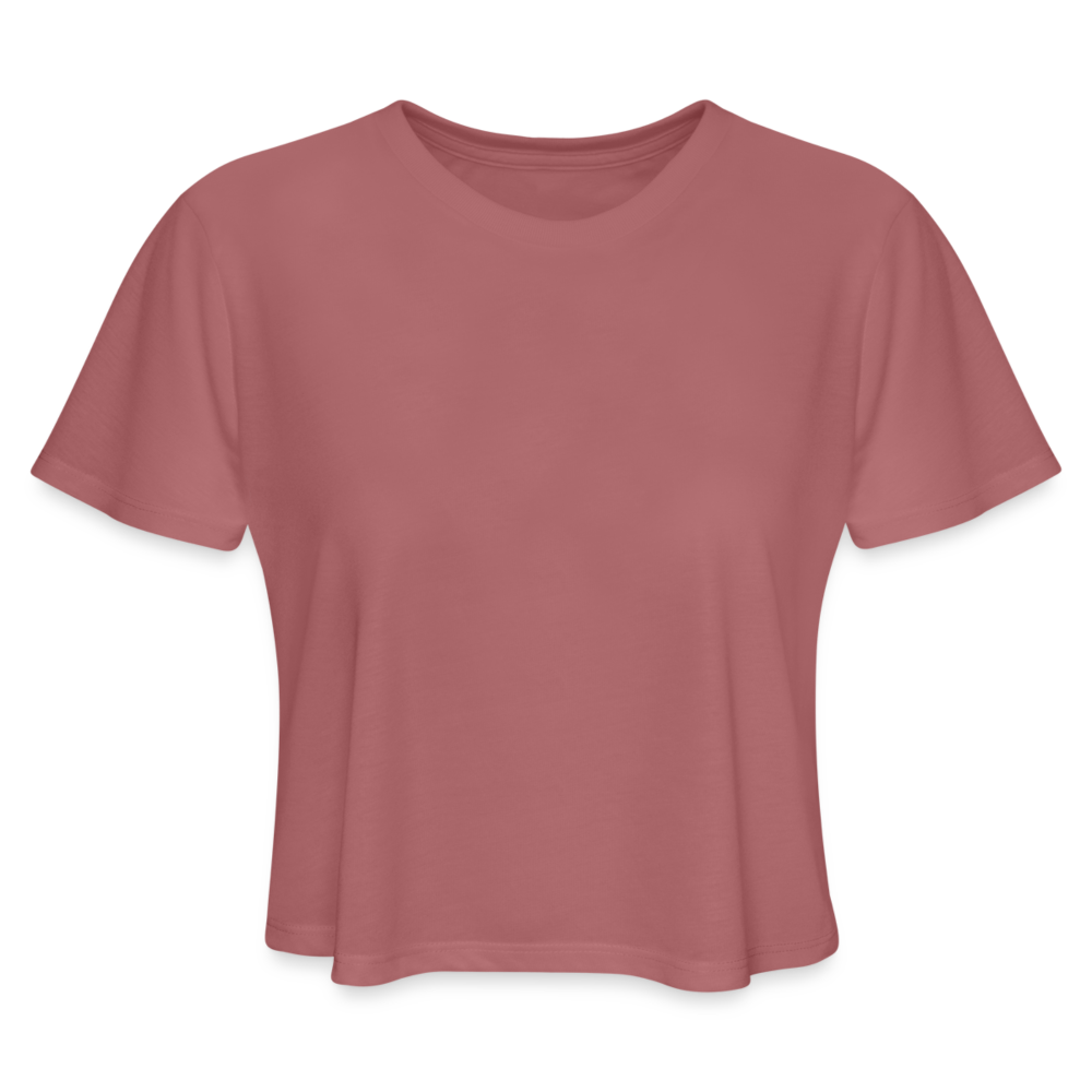 Women's Cropped T-Shirt - mauve