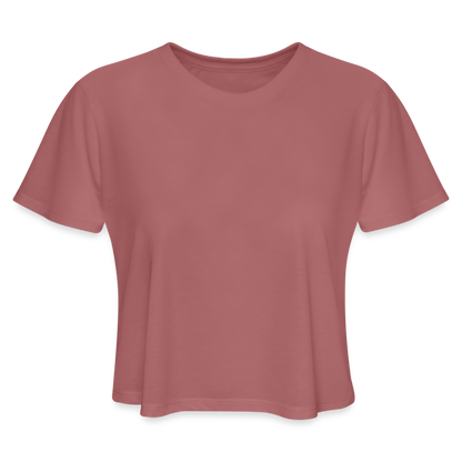 Women's Cropped T-Shirt - mauve