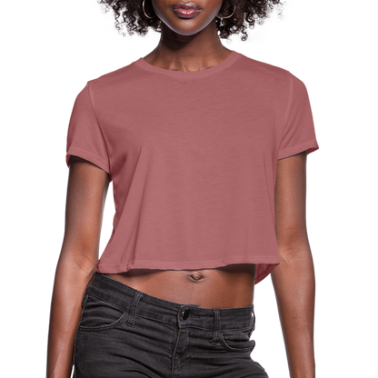 Women's Cropped T-Shirt - mauve