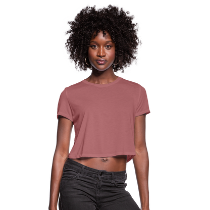 Women's Cropped T-Shirt - mauve