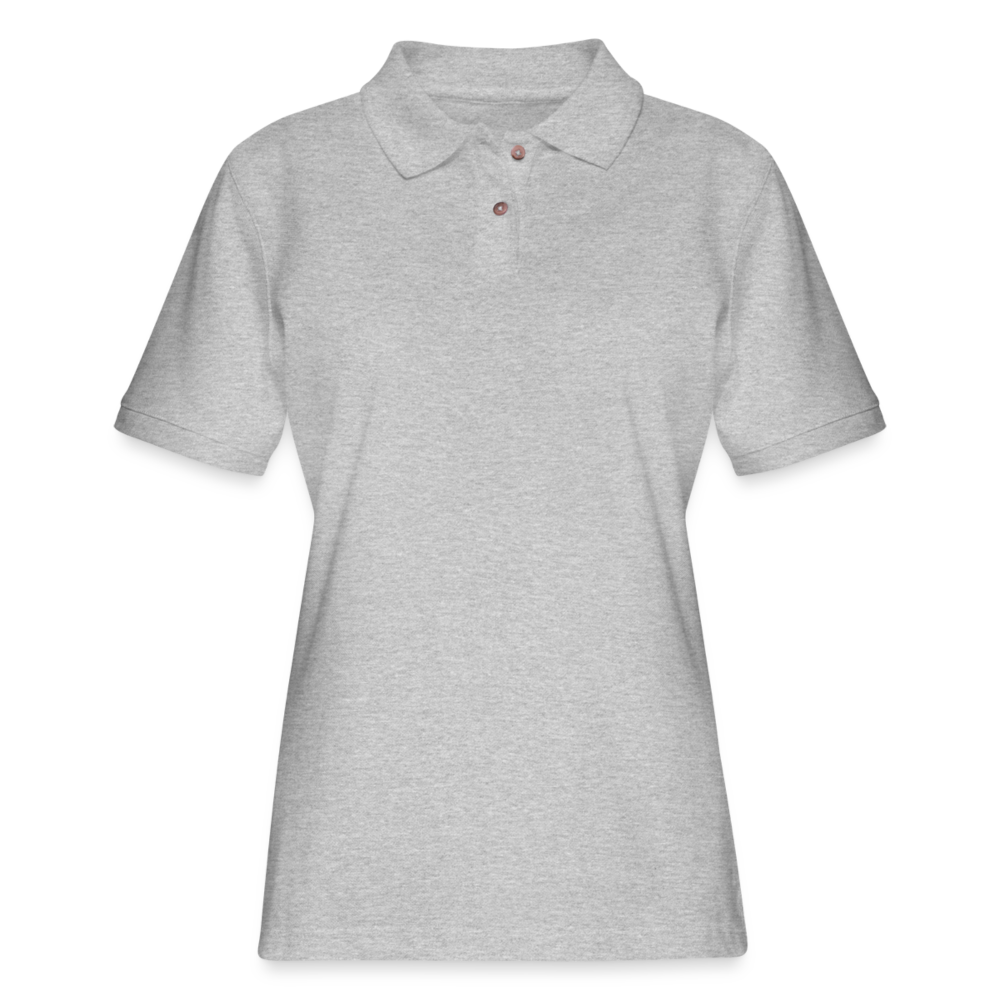 Women's Pique Polo Shirt - heather gray