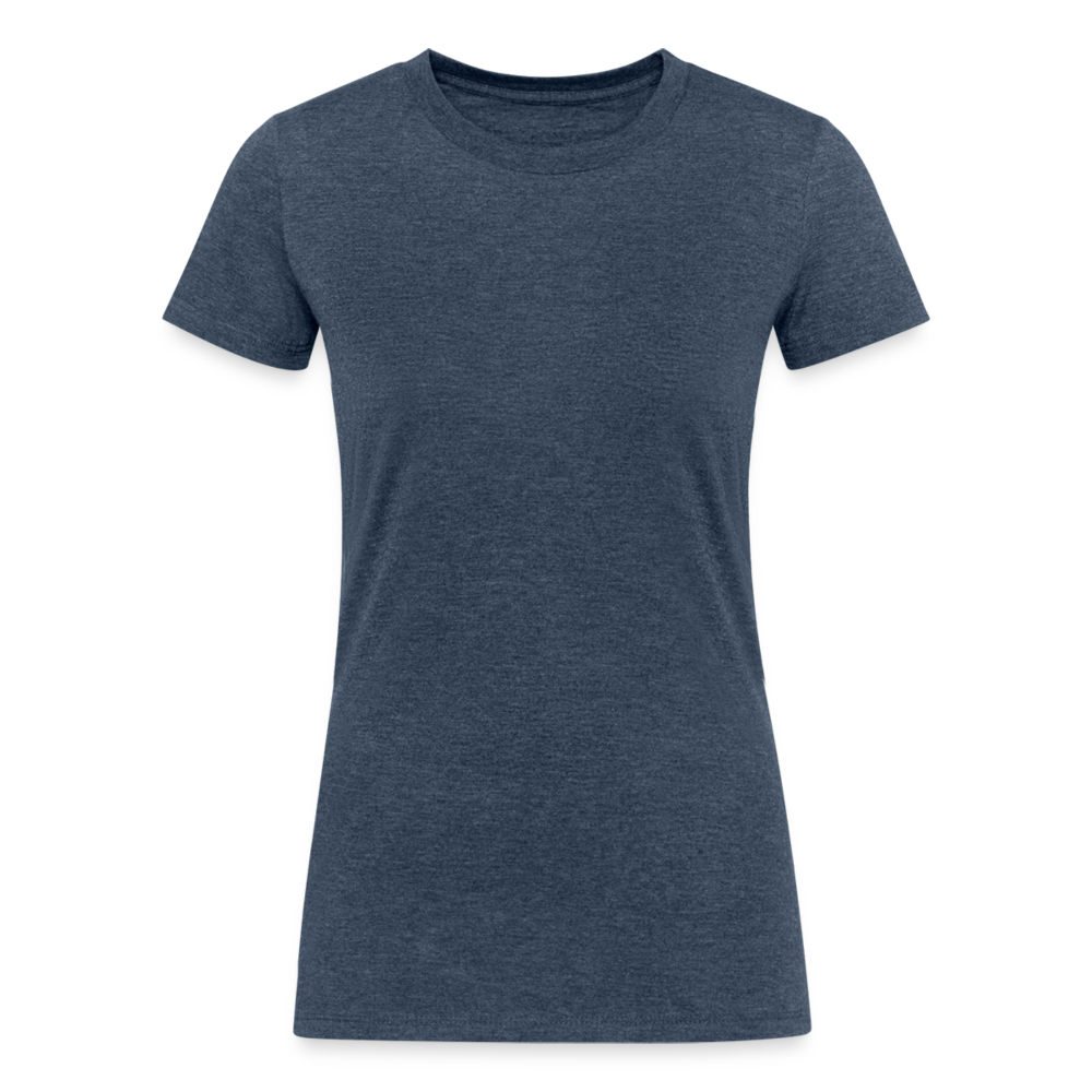 Women's Tri-Blend Organic T-Shirt - heather navy