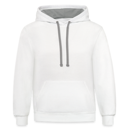 Contrast Hoodie - white/gray